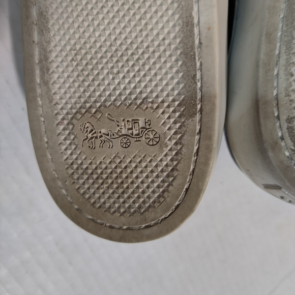 COACH Slip On Skate Sneaker Black Signature Jacquard Sz 8 8B - Picture 10 of 12